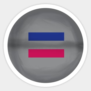 Androgynous flag pride colours circular sphere Sticker